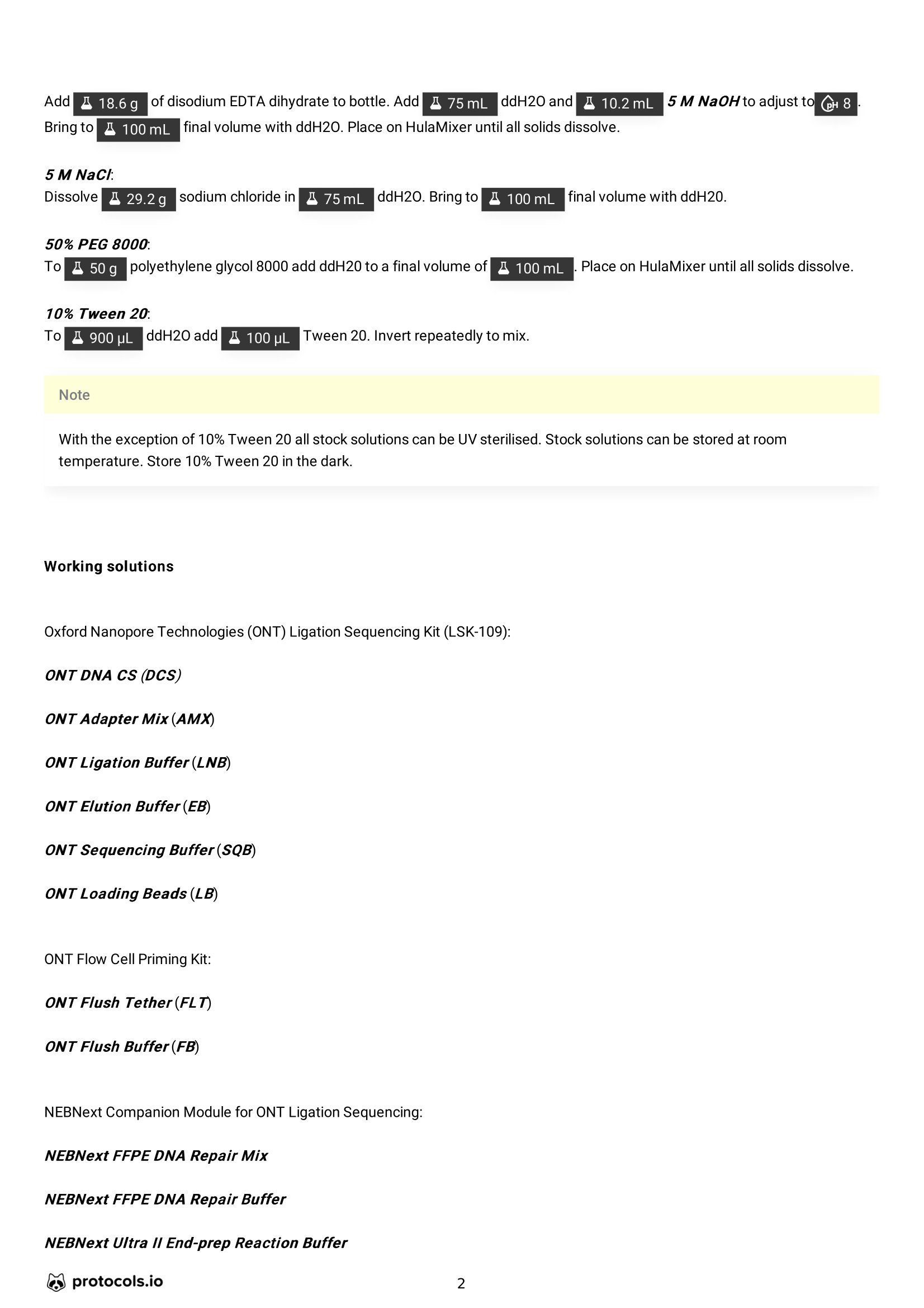 ligation sequencing protocol page 2