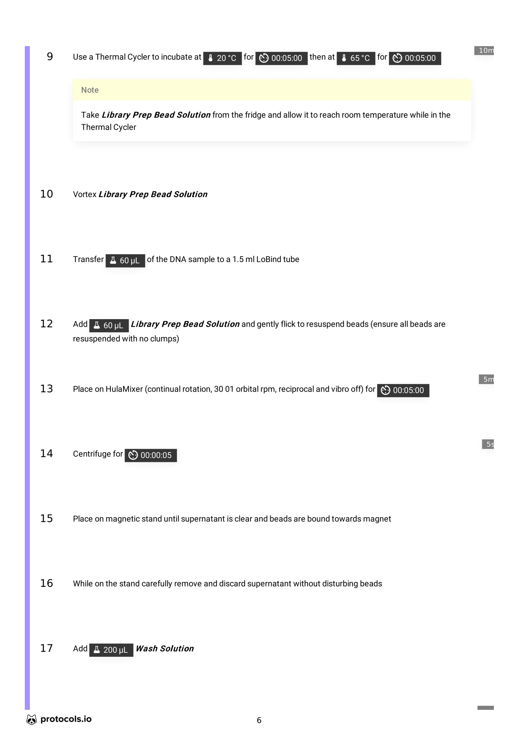 ligation sequencing protocol page 6