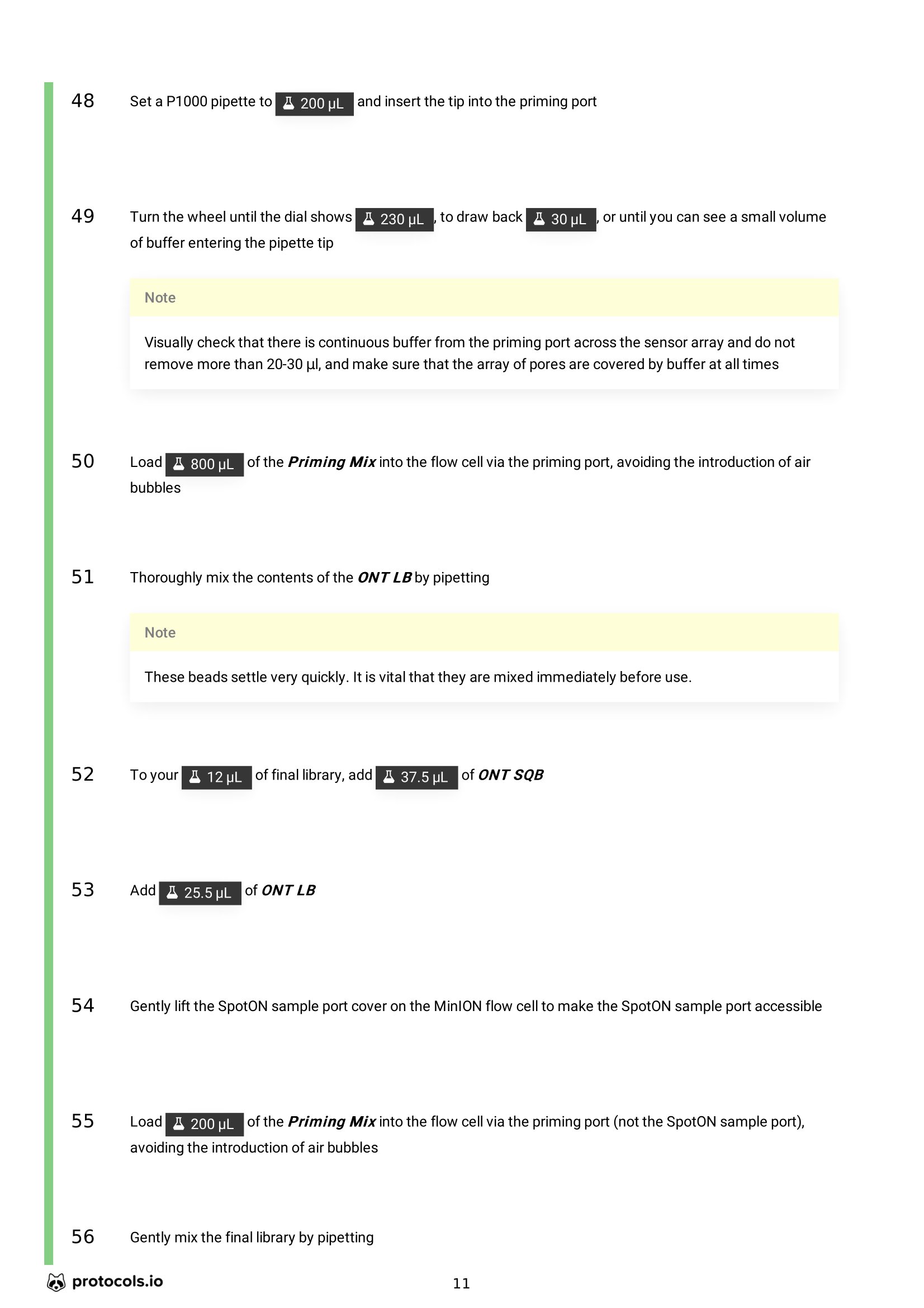 ligation sequencing protocol page 11